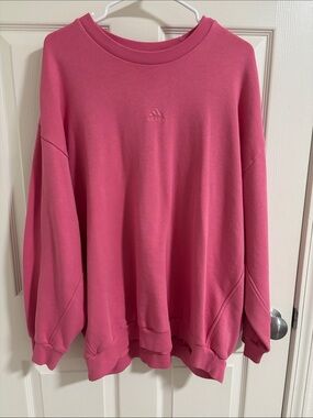 adidas Pink Oversized Crewneck